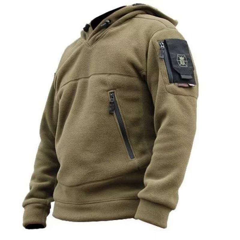 Outdoor Hunting Hoodie - Chaqueta táctica militar con cremalleras para
