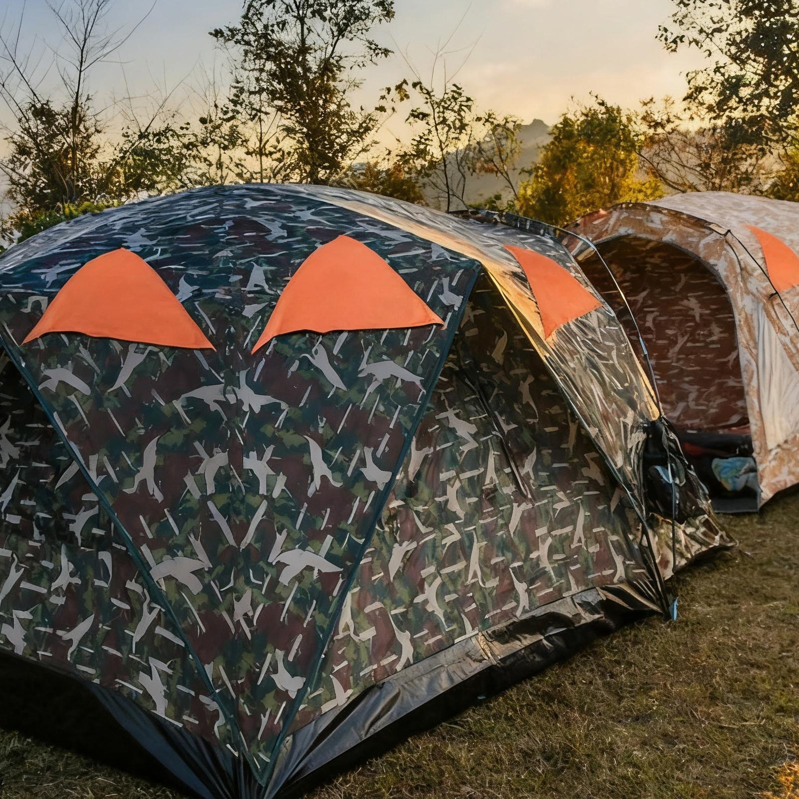 Outdoor Hunting Blinds - Panel ciego Blaze naranja, accesorios magnéticos