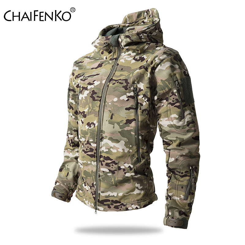 Camouflage Hunting Jacket - Lurker-Chaqueta táctica de piel de tiburón