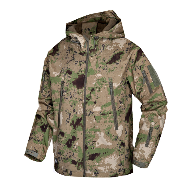 Outdoor Hunting Hoodie - Chaqueta de concha suave de piel