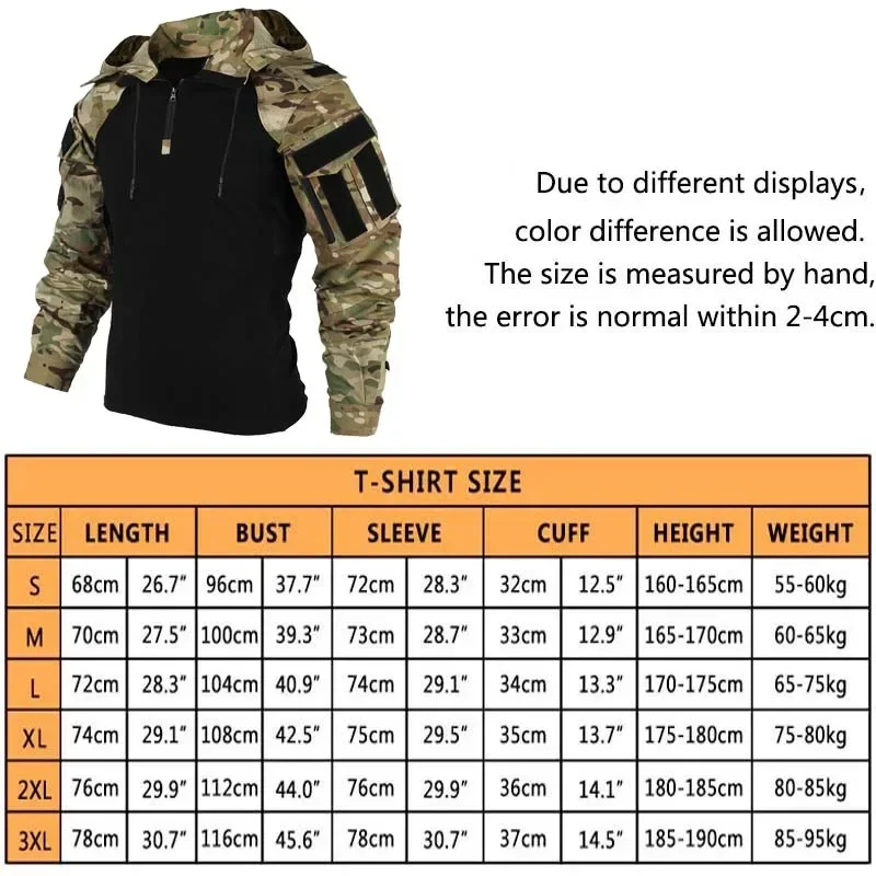 Hunting Outdoor Clothing - Camisetas Tácticas de Camuflaje, Camiseta de
