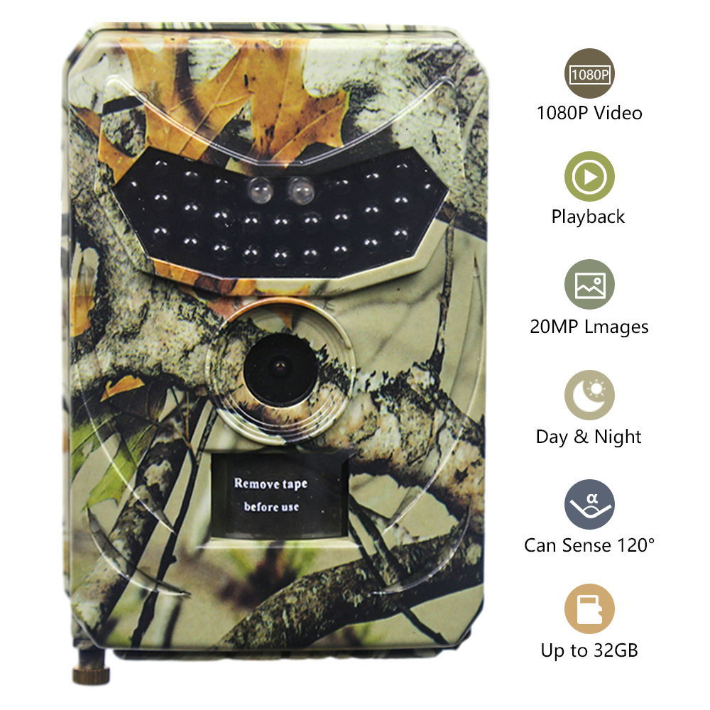 Trail Camera Infrared - Cámara de rastreo PR100 de 20MP,
