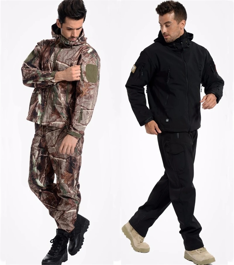 Camouflage Hunting Jacket - Chaqueta táctica de concha suave de