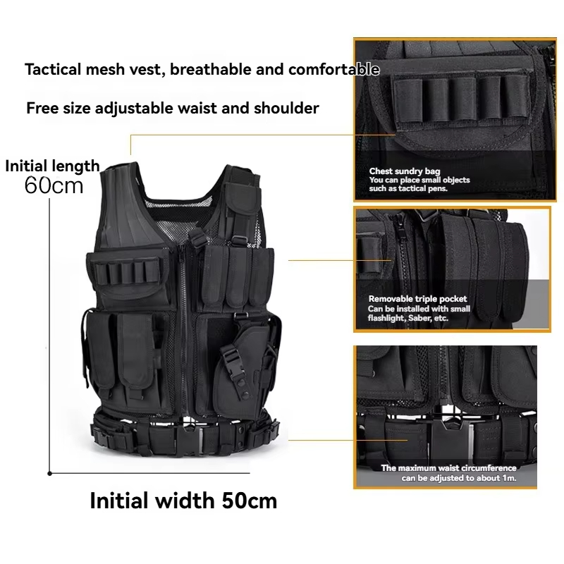 Chaleco Táctico Ajustable y Tr - Hunting Outdoor Jacket reseña y precio