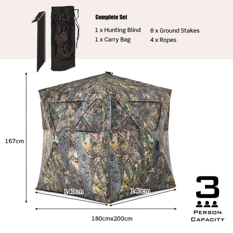 Refugio Portátil para Caza con - Outdoor Hunting Blinds reseña y precio