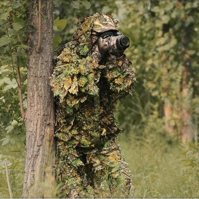 Traje Ghillie para exteriores, - Camouflage Hunting Jacket reseña y precio