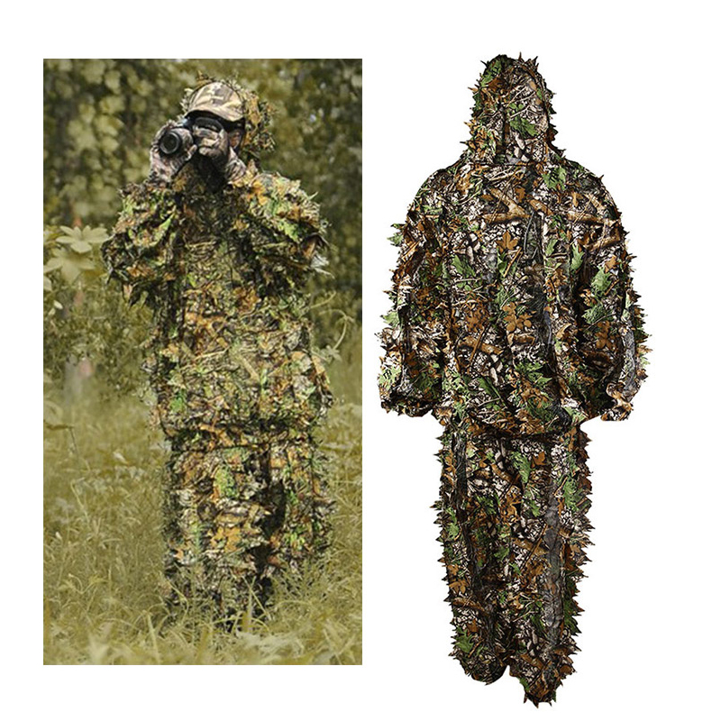 Traje Ghillie para exteriores, - Camouflage Hunting Jacket reseña y precio