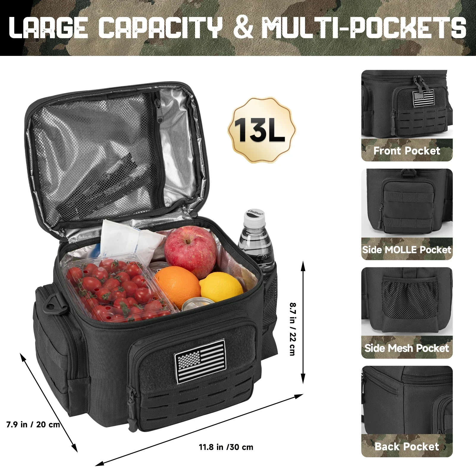 Bolsa enfriadora térmica tácti - Outdoor Hunting Gear Storage reseña y precio